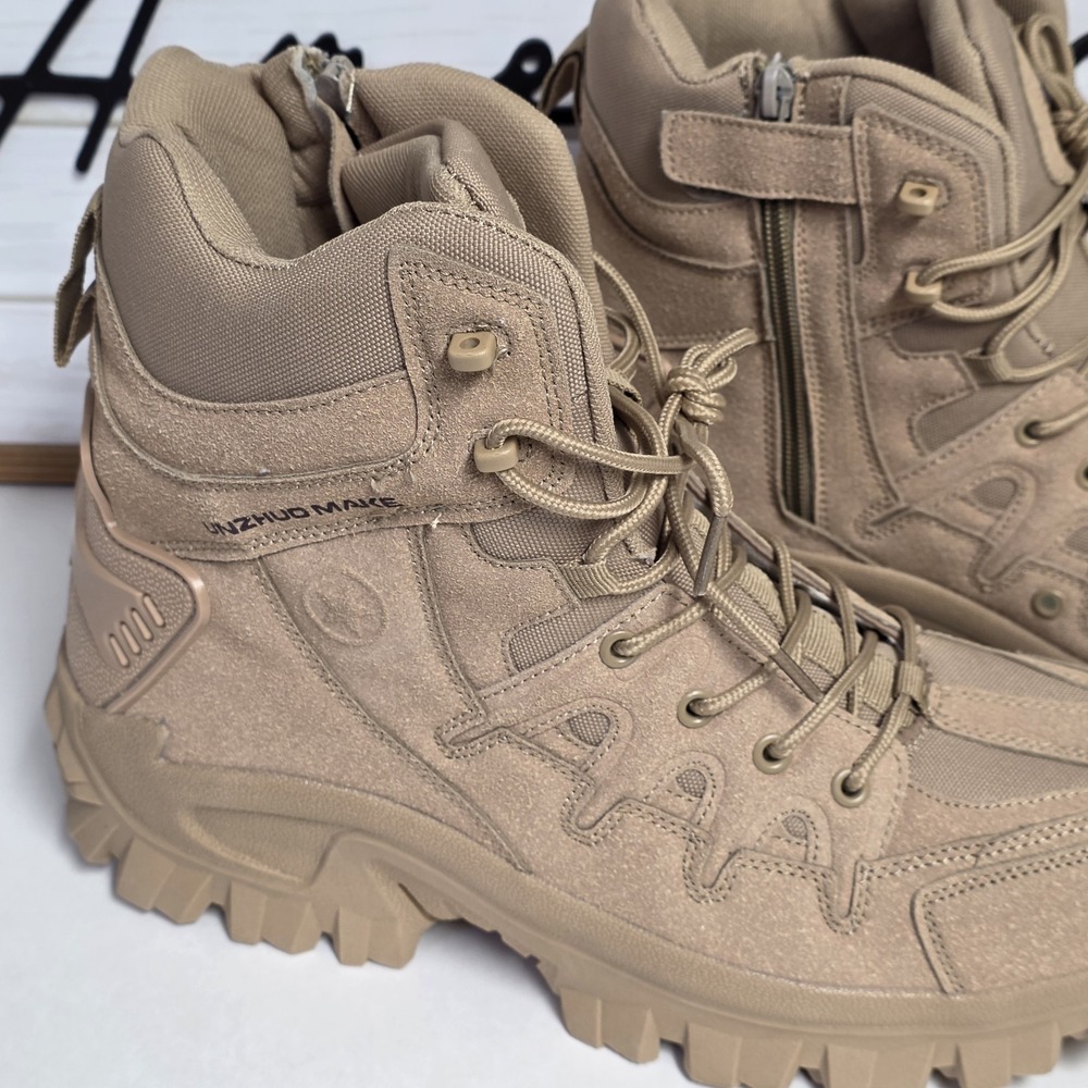 Unzhuo Make 5.11 Tactical Boots Mens 12 Beige Leather Lace Up Ankle Outdoor 46 - Picture 8 of 16